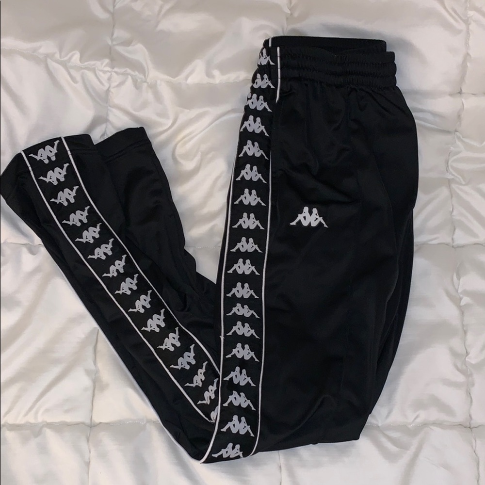 Kappa Black Track Pants